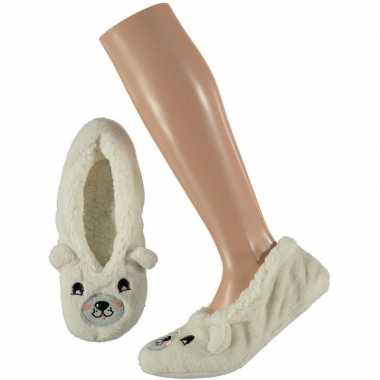 Ballerina huissloffen/sloffen ijsberen voor meisjes