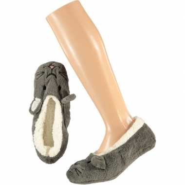 Ballerina huissloffen/sloffen konijntje voor meisjes maat 34 36