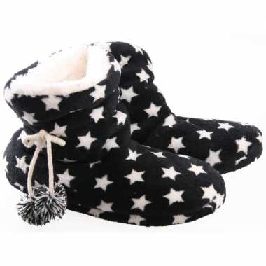 Dames sloffen in het zwart