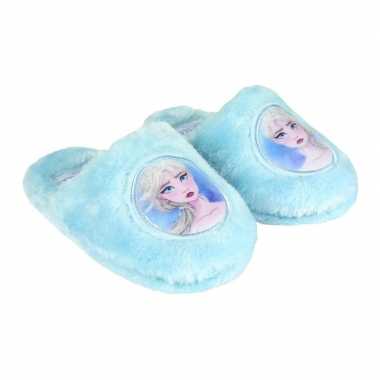 Frozen elsa pantoffel instappers lichtblauw voor meisjes