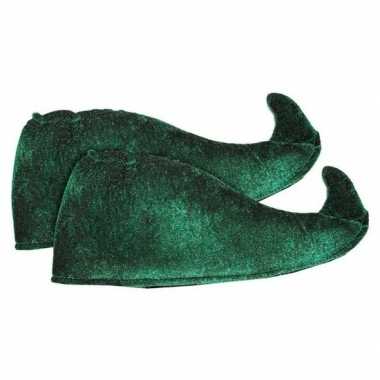 Groene elfen schoencovers voor volwassenen