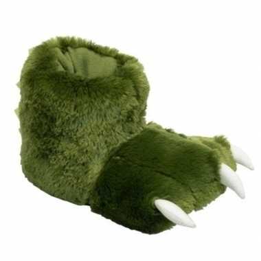 Groene poten sloffen voor dames