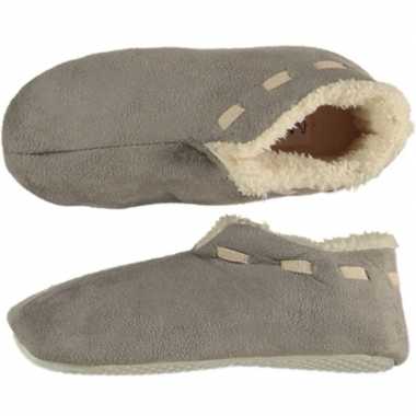 Jongens spaanse sloffen/sloffen grijs maat 35 36