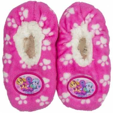 Paw patrol sloffen roze voor meisjes