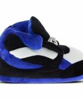 Blauw zwart witte sneaker model sloffen sloffen voor heren