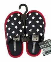 Donkerblauwe instapsloffen sloffen met sterren voor jongens kinderen