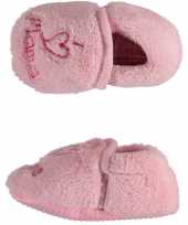 Geboorte meisje kado babyslofjes i love mama