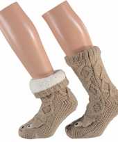 Hondenprint slofsokken dames