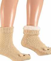 Konijnen hazen anti slip slofsokken dames maat 37 42