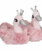 Roze zwanen sloffen voor meisjes